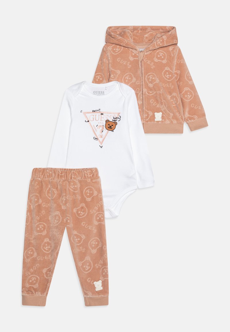 Guess NEWBORN UNISEX SET - Maglietta a manica lunga - brick rose