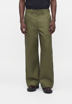 Rains, HEAVY PANTS STRAIGHT UNISEX - Pantalones - moss