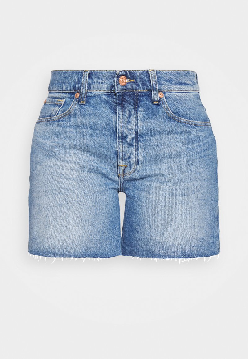 7 For All Mankind Jeansshort blauw