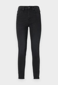SCARLETT HIGH ZIP - Jeans Skinny - true to black