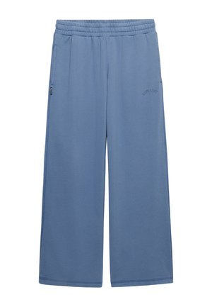 Superdry & Co, SUPERDRY ESSENTIAL LOGO WIDE LEG JOGGERS.. - Pantalones deportivos - tidal blue