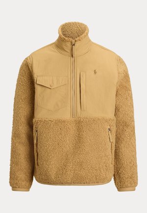HYBRID HALF-ZIP PULLOVER - Fleecepullover - classic camel