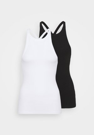 TOGETHER HALTER TANK 2 PACK - Top - black/white