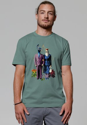 FANCY BIRDS - T-shirt imprimé - green bay