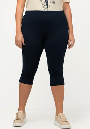 Ulla Popken ACCENT ELASTIC WAIST - Shorts - navy blue