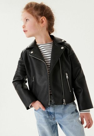 Veste en similicuir - black