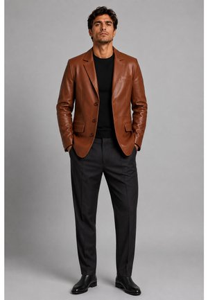 CYCAS D'OR HYPE BLAZER - Leren jas - cognac brown