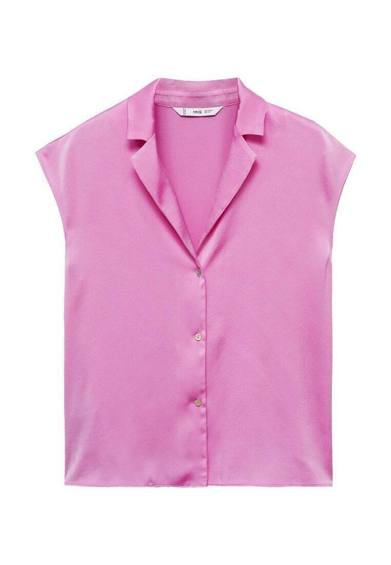 Mango Overhemdblouse donkerroze Mango Overhemdblouse donkerroze
