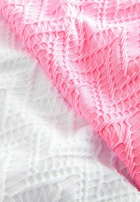 Next 2-PACK - Baddräkt - pink white zigzag textured