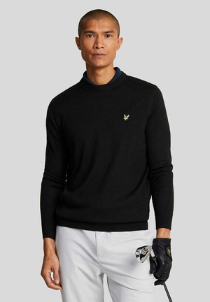 Lyle & Scott, Striktrøje - z jet black
