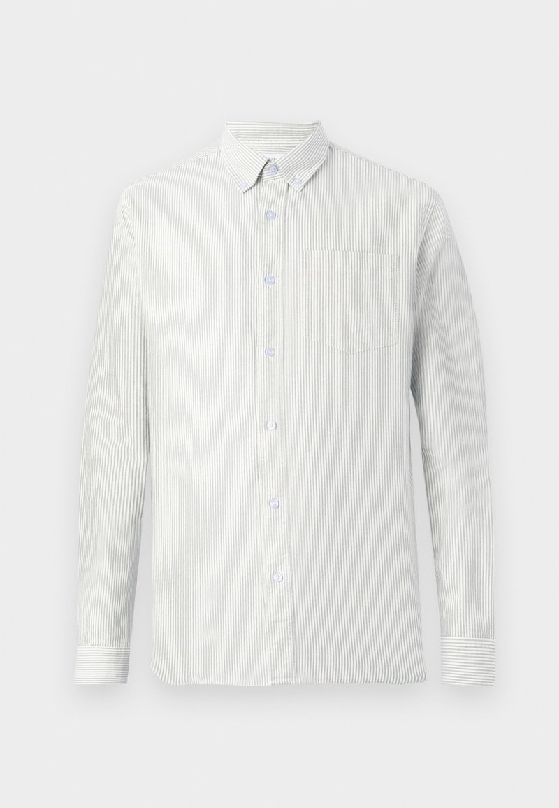 SELECTED HOMME Camicia Oxford Uomo – Maniche Lunghe, Colletto Button Down, Bianco A Strisce, Taglia M