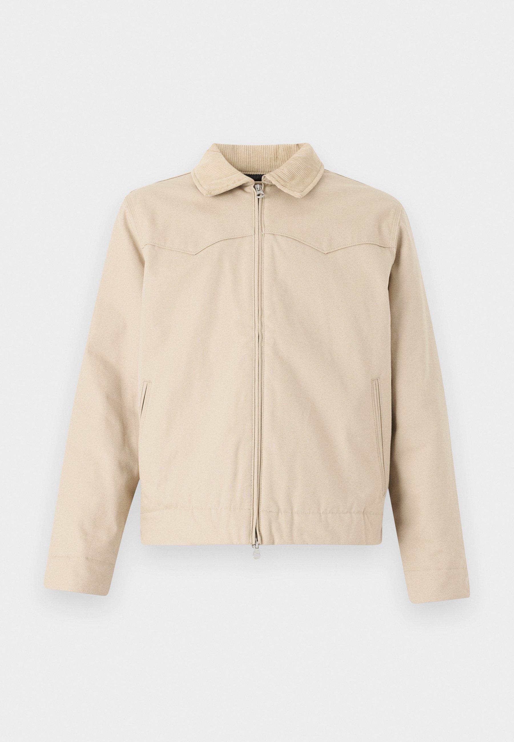 ジャケット・アウター louren twill no collar jacket beige louren ジャケット ノーカラージャケット 「louren/ローレン」notched