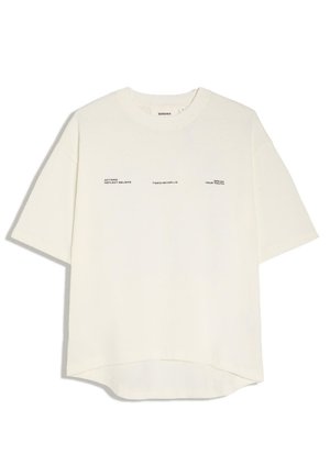 Bershka, OVERSIZE PRINT - T-SHIRT - T-shirt imprimé - beige