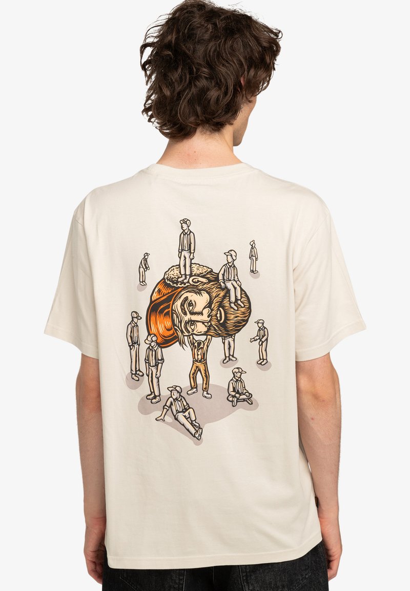 Element LEADER OF THE LOST - Apdrukāts T-krekls - oat milk