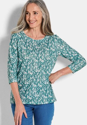 Langarmshirt - grey green   patterned