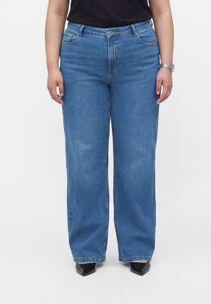 Vero Moda Curve, VCMTHEA WIDE MIX - Coupe large - medium blue denim