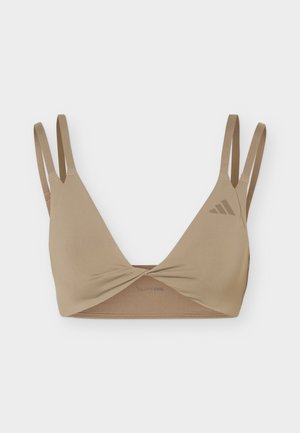 adidas Performance, Optime Workout Twist Reversible Light Support - Αθλητικό σουτιέν ελαφριάς στήριξης - khaki six