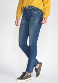 Le Temps Des Cerises Jeans Slim Donna Asti Ultra Pulp N°2 - Vita Alta, Lavaggio Sfumato, Lunghezza 34