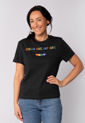 T-shirt print - black