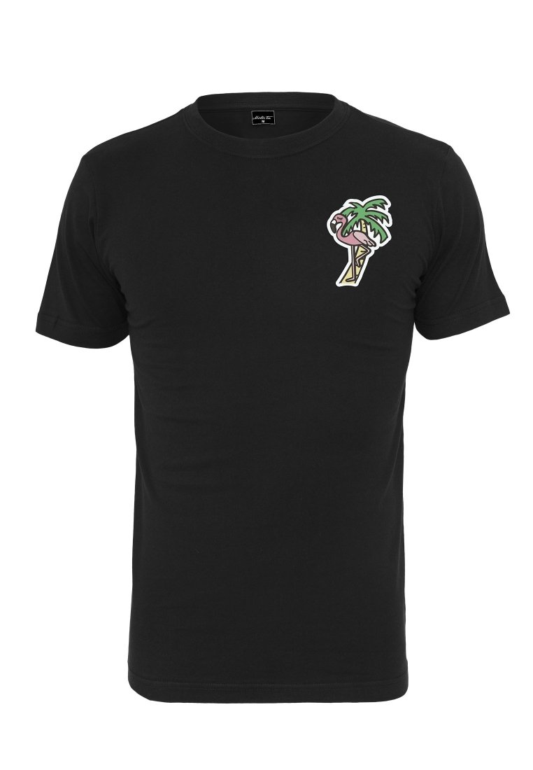 Mister Tee FLAMINGO TEE - Triko s potiskem - black
