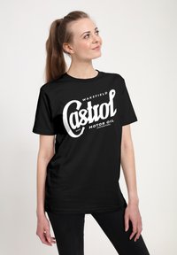 Henry Tiger CASTROL LOGO - Triko s potiskem - black