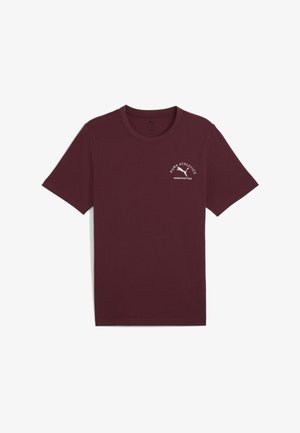 CLASS GRAPHIC TEE - Nyomott mintás póló - ruby shimmer