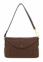 GIANNI CHIARINI Handtasche Aus Rindsleder - Dunkelbraune Umhängetasche Mit Utensilientasche