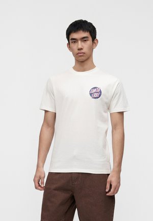 Santa Cruz, CONTROL DOT UNISEX - Camiseta estampada - off-white
