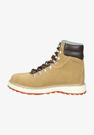 Stivaletti stringati - warm khaki dk brown