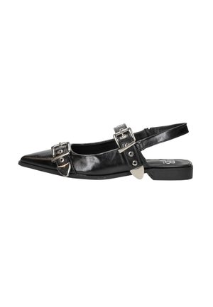 Slingback ballerina´s - zwart