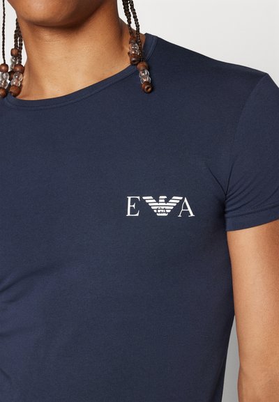 Emporio Armani 2 PACK CREW NECK - Caraco - bianco marine/white marine