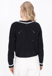 DreiMaster DREIMASTER CARDIGAN - Cardigan - navy offwhite