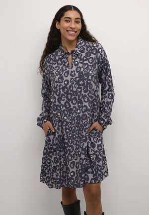 CUGALTA BELLO - Shirt dress - grey leo