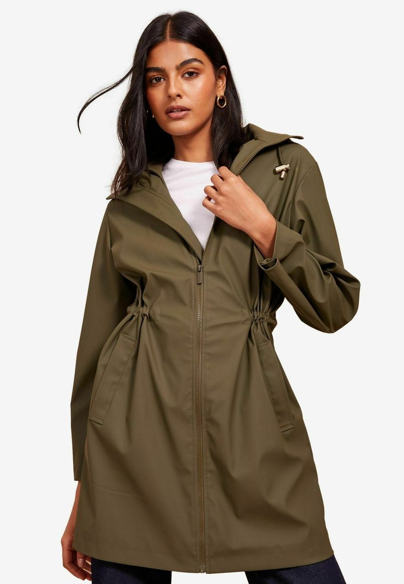 Friends Like These HOODED -REGULAR FIT - Ūdensnecaurlaidīga jaka - khaki green