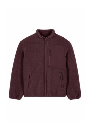 BE KIND EMBROIDERY UNISEX SHERPA - Fleecejacke - bordeaux