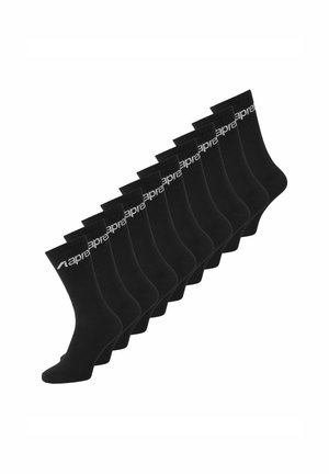 10ER-PACK APREL - Zeķes - black