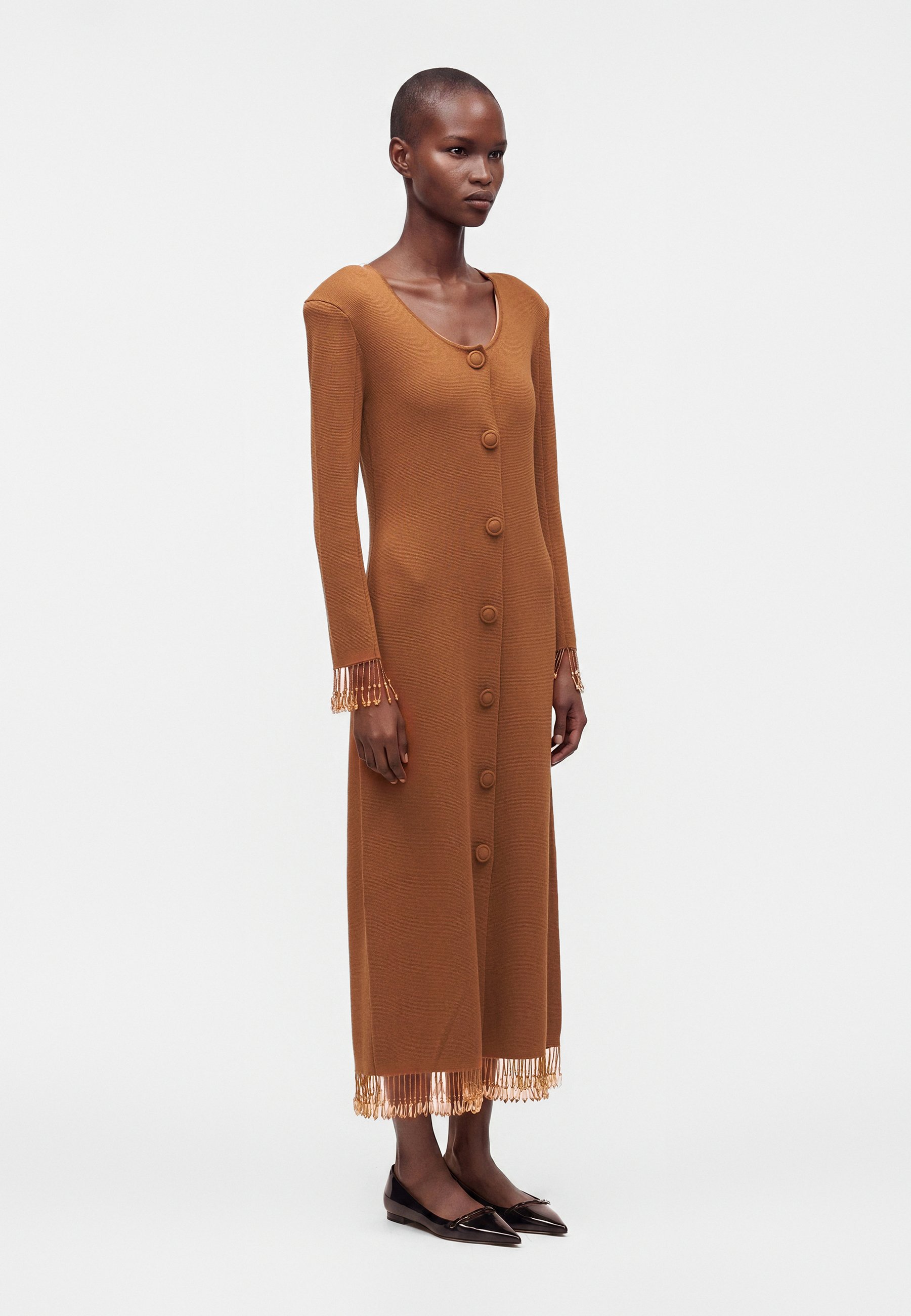 By Malene Birger SERAFINA - Jumper dress - latte brown/cognac
