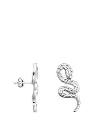 SNAKE - Øreringe - silver coloured