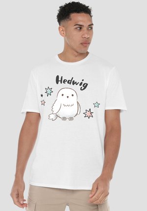 Harry Potter, HARRY POTTER CHIBI HEDWIG WITH STARS - Print T-shirt - white