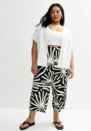 CURVES ABSTRACT PRINT CROPPED - Trousers - black pattern