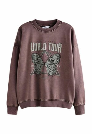 SHOULD CREW NECK TOUR GRAPHIC REGULAR FIT - Sweatshirt - purple