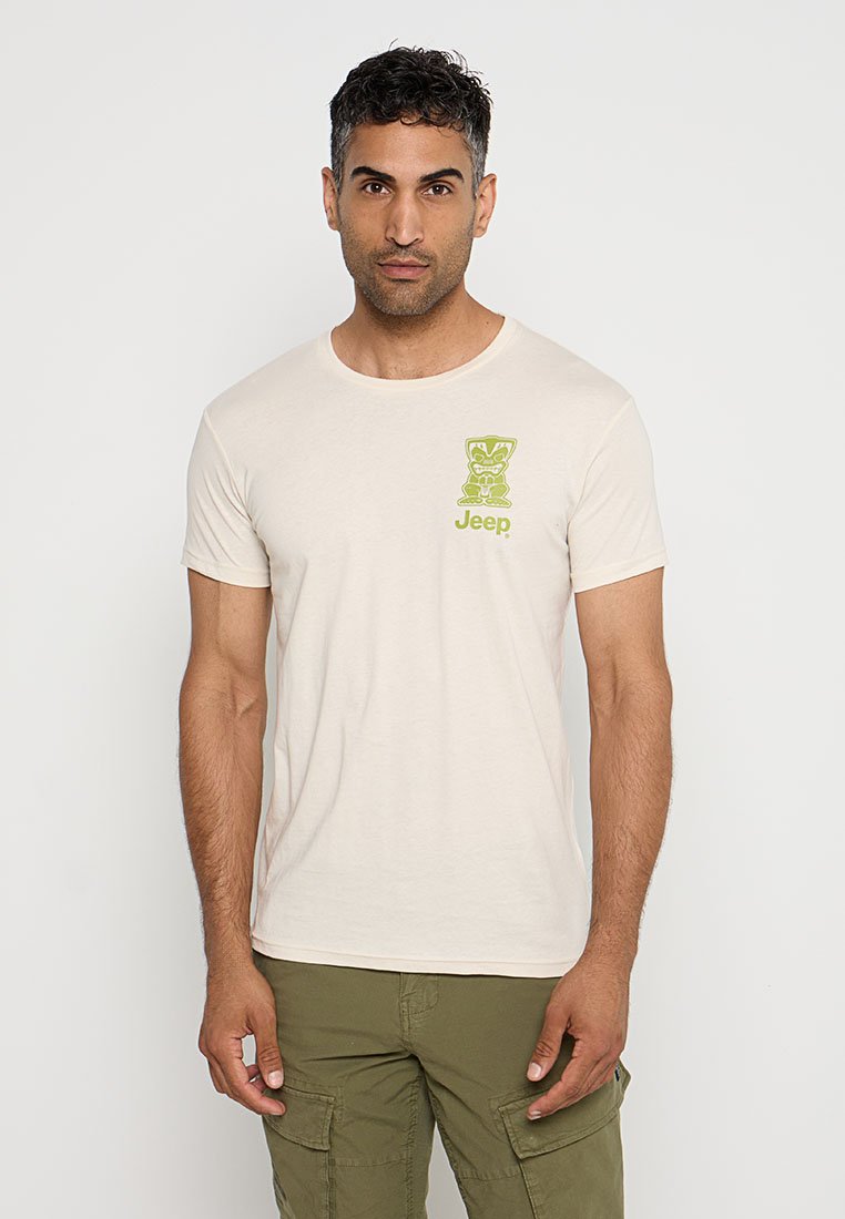 Jeep T-shirt print wit Jeep T-shirt print wit