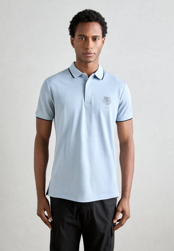 REGULAR FIT IN MERCERIZED WITHLOGO - Polo shirt - sky