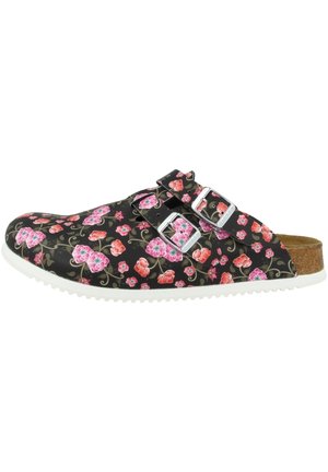 Clogs - black, pink