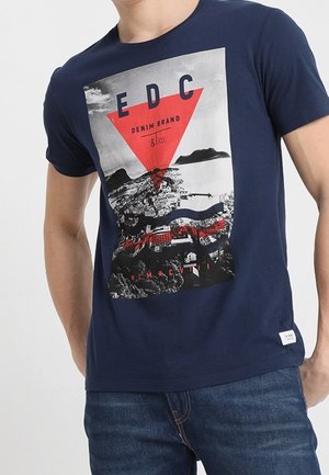 T-shirt print - dark blue