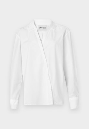 ASYMMETRIC SHIRT - Bluza z gumbi - white