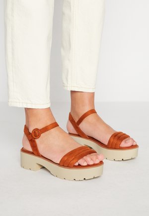 mtng Platform sandals - brown