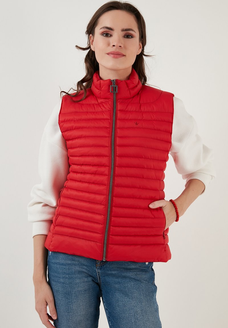 LELA SLIM FIT - Strukirani kaput - red