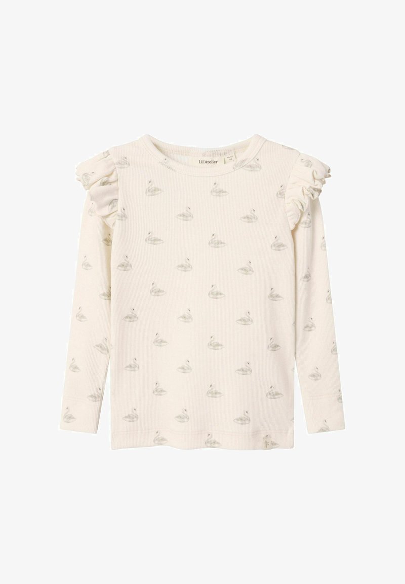 Lil' Atelier MIT SLIM FIT - Top s dlouhým rukávem - pastel parchment