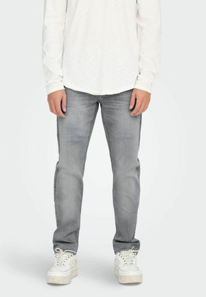 Slim fit jeans - light grey denim